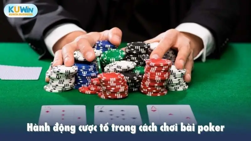 Hành động cược tố trong cách chơi bài poker