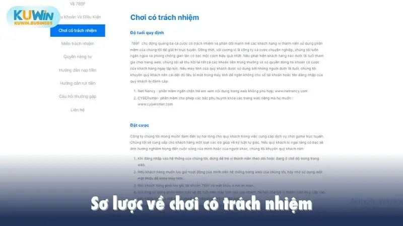 Sơ lược về chơi có trách nhiệm tại nhà cái Kuwin