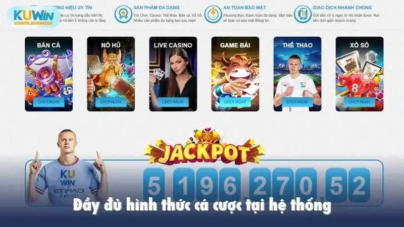 Đầy đủ hình thức cá cược tại hệ thống nhà cái kuwin