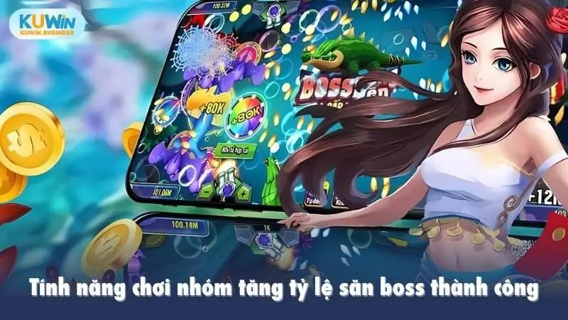 Tính năng chơi nhóm tăng tỷ lệ săn boss thành công
