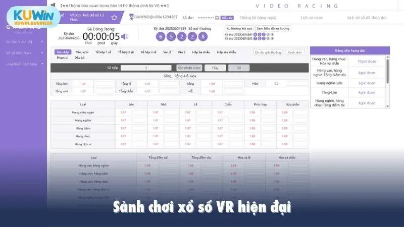 Sảnh chơi xổ số VR hiện đại
