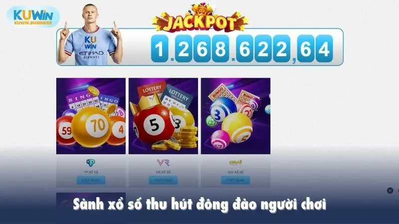 Sảnh xổ số thu hút đông đảo người chơi